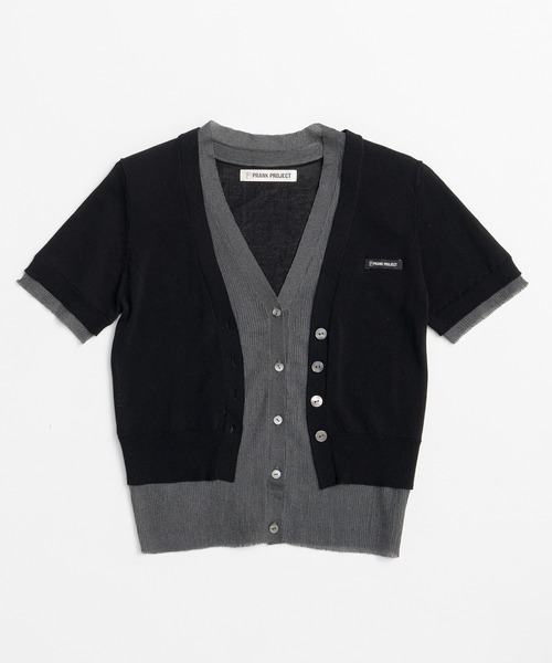 PRANK PROJECT(プランクプロジェクト)の「【2026Summer Pre-Order】ダブルフロントニットカーデ / Double Front Knit Cardigan(カーディガン/ボレロ・レディース・ベージュ/グレー/ブラック・FREE)」の22枚目の写真