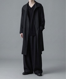 ato（アトウ）の「RECYCLE POLYESTER STAND COLLAR COAT（ステンカラーコート）」