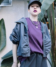 MARECHAL TERRE（マルシャルテル）の「【接触冷感 /UVカット/吸水速乾/遮熱性】ギャザーパーカー（ブルゾン）」