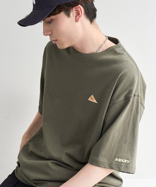 KELTY（ケルティ）の「【KELTY/ケルティ】別注 ワンポイント ミニロゴTシャツ（Tシャツ/カットソー・メンズ・ホワイト/カーキ/ブラック/ベージュ/スミクロ/ネイビー・S/XL/L/M）」の5枚目の写真