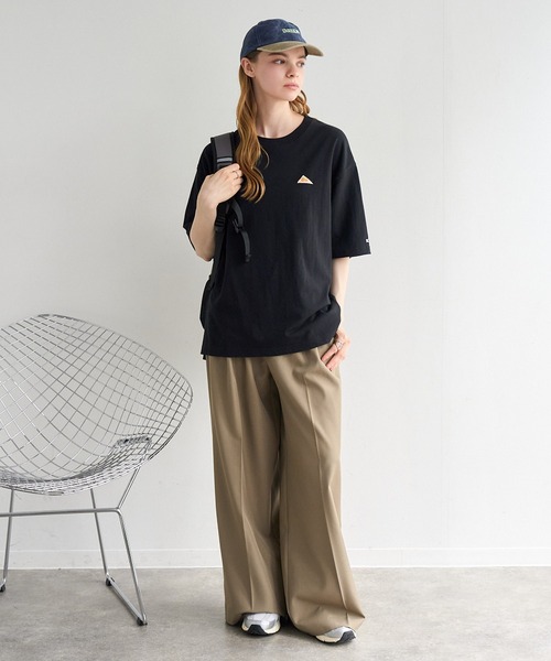 KELTY（ケルティ）の「【KELTY/ケルティ】別注 ワンポイント ミニロゴTシャツ（Tシャツ/カットソー・メンズ・ホワイト/カーキ/ブラック/ベージュ/スミクロ/ネイビー・S/XL/L/M）」の18枚目の写真