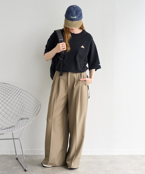 KELTY（ケルティ）の「【KELTY/ケルティ】別注 ワンポイント ミニロゴTシャツ（Tシャツ/カットソー・メンズ・ホワイト/カーキ/ブラック/ベージュ/スミクロ/ネイビー・S/XL/L/M）」の19枚目の写真