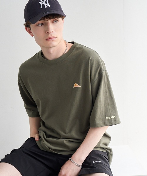 KELTY（ケルティ）の「【KELTY/ケルティ】別注 ワンポイント ミニロゴTシャツ（Tシャツ/カットソー・メンズ・ホワイト/カーキ/ブラック/ベージュ/スミクロ/ネイビー・S/XL/L/M）」の10枚目の写真