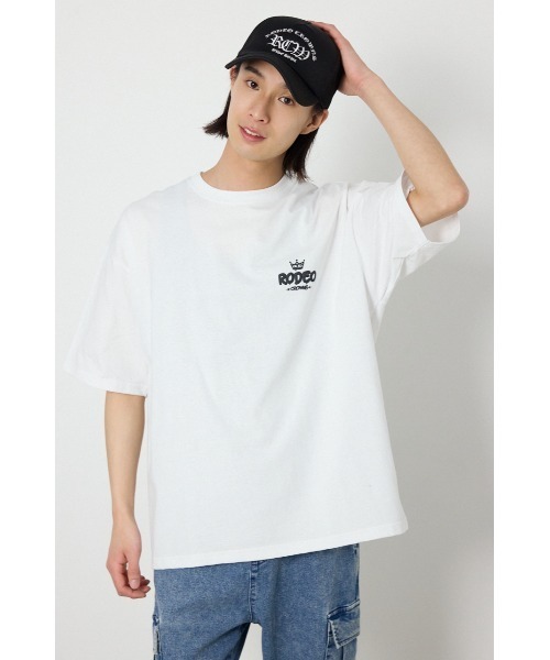 RODEO CROWNS WIDE BOWL(ロデオクラウンズワイドボウル)の「FOAM CROWN Tシャツ(Tシャツ/カットソー・メンズ・ブラック/オフホワイト/ターコイズブルー・MEDIUM/LARGE)」の5枚目の写真