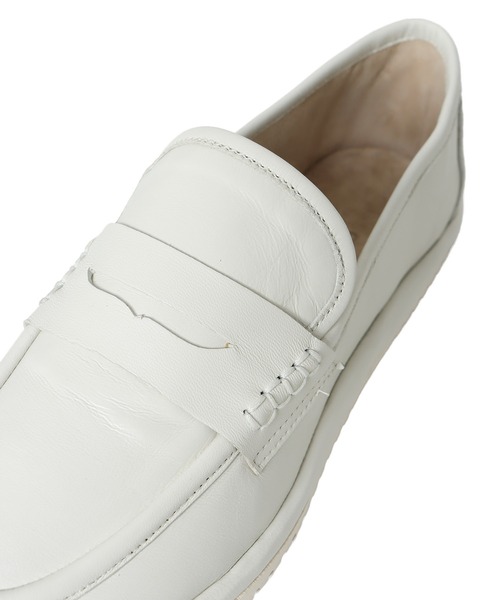 CORSO ROMA,9(コルソローマ)の「CORSO ROMA,9 / nappa leather vibram sole loafers(コルソ ローマ ナッパレザービブラムソールローファー ELSA582)(ローファー・レディース・ホワイト/ブラック・37/36)」の7枚目の写真