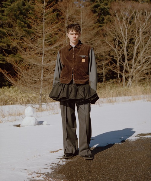 KHOKI（コッキ）の「Combination drizzler jacket（その他アウター・メンズ・ブラウン/ブラック・3）」の3枚目の写真