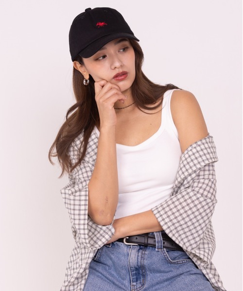 POLOCHAMPS(ポロチャンプス)の「【POLOCHAMPS/ポロチャンプス】ワンポイント刺繍 ローキャップ ユニセックス(キャップ・レディース・グレイッシュベージュ/ブラック/ダークグリーン/ネイビー/ベージュ・FREE)」の14枚目の写真