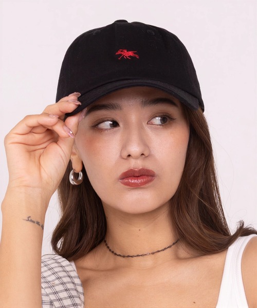 POLOCHAMPS(ポロチャンプス)の「【POLOCHAMPS/ポロチャンプス】ワンポイント刺繍 ローキャップ ユニセックス(キャップ・レディース・グレイッシュベージュ/ブラック/ダークグリーン/ネイビー/ベージュ・FREE)」の12枚目の写真