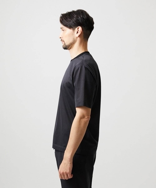 MICHEL KLEIN HOMME (ミッシェルクランオム)の「【セットアップ】ジャージークルーネック半袖カットソー(Tシャツ/カットソー・メンズ・ダークグレー/ブルー・X-LARGE/LARGE/MEDIUM)」の6枚目の写真