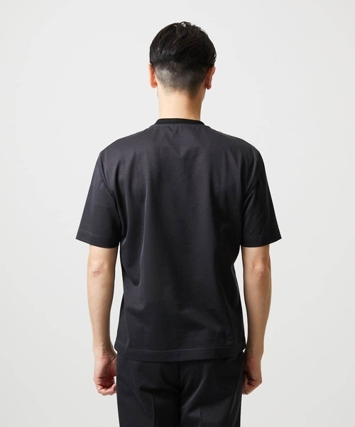 MICHEL KLEIN HOMME (ミッシェルクランオム)の「【セットアップ】ジャージークルーネック半袖カットソー(Tシャツ/カットソー・メンズ・ダークグレー/ブルー・X-LARGE/LARGE/MEDIUM)」の7枚目の写真