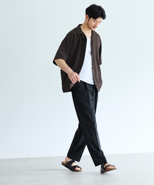 coca(coca)(コカ)の「SOLOTEX(R)使用1タックテーパードパンツ(その他パンツ・メンズ・チャコール/ブラック・L/M/XL)」の11枚目の写真