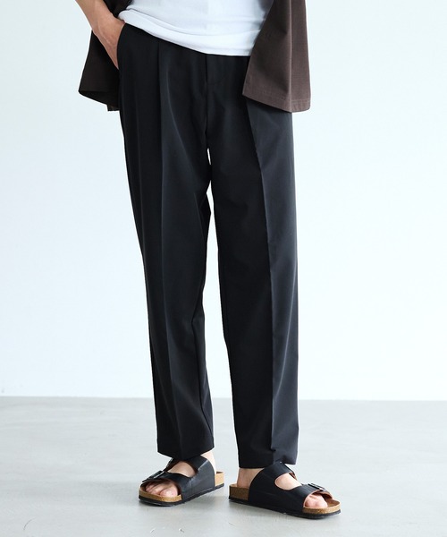 coca(coca)(コカ)の「SOLOTEX(R)使用1タックテーパードパンツ(その他パンツ・メンズ・チャコール/ブラック・L/M/XL)」の12枚目の写真