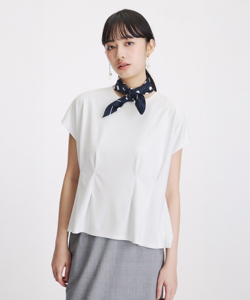 AOYAMA(アオヤマ)の「透けないカットソー【半袖】【ペプラム】【#すご】(Tシャツ/カットソー・レディース・ホワイト/ミント/チャコールグレー/ブラック・L/M/S/LL)」の2枚目の写真
