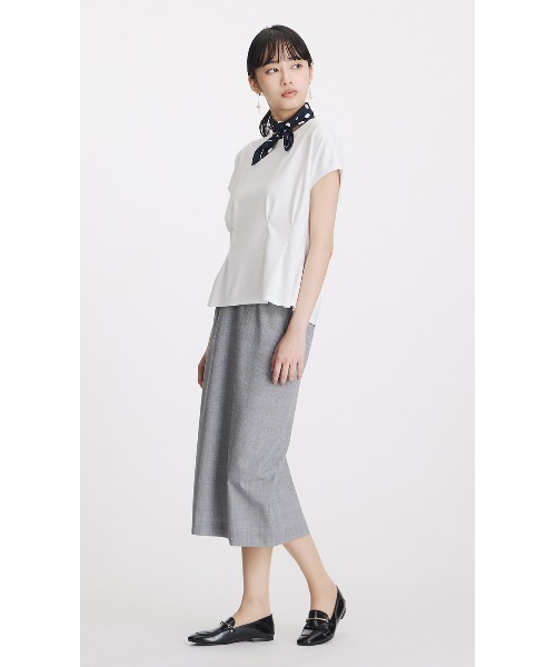 AOYAMA(アオヤマ)の「透けないカットソー【半袖】【ペプラム】【#すご】(Tシャツ/カットソー・レディース・ホワイト/ミント/チャコールグレー/ブラック・L/M/S/LL)」の5枚目の写真