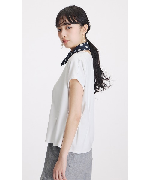 AOYAMA(アオヤマ)の「透けないカットソー【半袖】【ペプラム】【#すご】(Tシャツ/カットソー・レディース・ホワイト/ミント/チャコールグレー/ブラック・L/M/S/LL)」の6枚目の写真