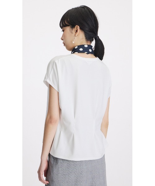 AOYAMA(アオヤマ)の「透けないカットソー【半袖】【ペプラム】【#すご】(Tシャツ/カットソー・レディース・ホワイト/ミント/チャコールグレー/ブラック・L/M/S/LL)」の7枚目の写真