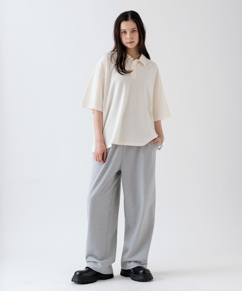 NULL(ヌル)の「【nl】【Unisex】鹿の子 ポロシャツ(ポロシャツ・メンズ・アイボリー/チャコール・MEDIUM/LARGE)」の13枚目の写真