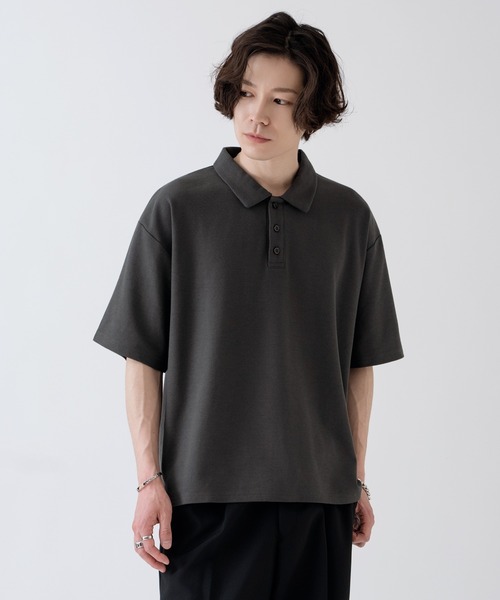 NULL(ヌル)の「【nl】【Unisex】鹿の子 ポロシャツ(ポロシャツ・メンズ・アイボリー/チャコール・MEDIUM/LARGE)」の14枚目の写真