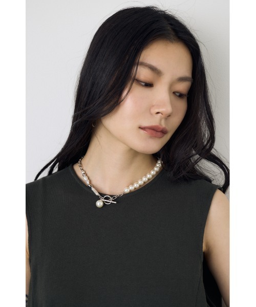 AZUL by moussy（アズールバイマウジー）の「パールネックレス（ネックレス・レディース・シルバー/ゴールド・FREE）」の3枚目の写真