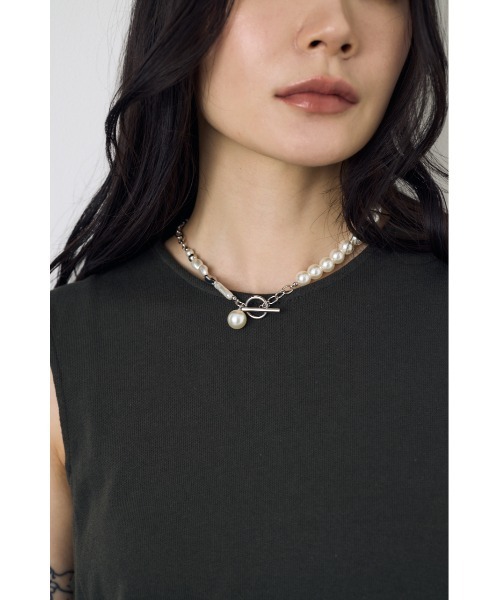 AZUL by moussy（アズールバイマウジー）の「パールネックレス（ネックレス・レディース・シルバー/ゴールド・FREE）」の4枚目の写真
