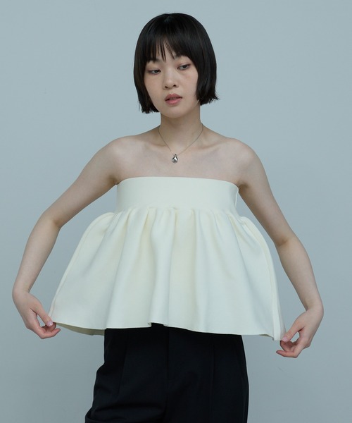 leimn(レイムン)の「ニットビスチェ(その他トップス・レディース・ブラック/アイボリー・FREE)」の11枚目の写真