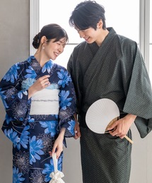 CELEN（セレン）の「【メンズ浴衣 選べる4タイプ】浴衣・角帯・雪駄 3点セット《粋夏浴衣》（浴衣）」