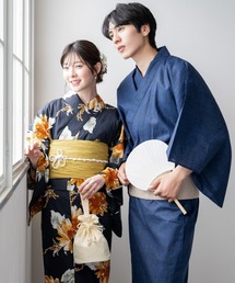 CELEN（セレン）の「【メンズ浴衣/選べる4タイプ】浴衣・角帯・雪駄 3点セット《粋夏浴衣》（浴衣）」