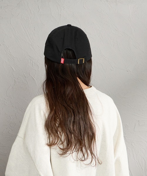 Manhattan Portage（マンハッタンポーテージ）の「[MANHATTAN PORTAGE/マンハッタンポーテージ] ウォッシュ加工 コットンツイル 6Pキャップ（キャップ・レディース・ベージュ/チャコールグレー/ブラック・F）」の6枚目の写真