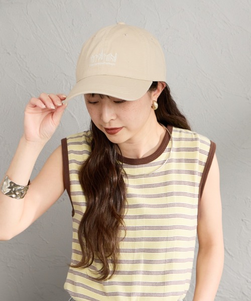 Manhattan Portage（マンハッタンポーテージ）の「[MANHATTAN PORTAGE/マンハッタンポーテージ] ウォッシュ加工 コットンツイル 6Pキャップ（キャップ・レディース・ベージュ/チャコールグレー/ブラック・F）」の15枚目の写真