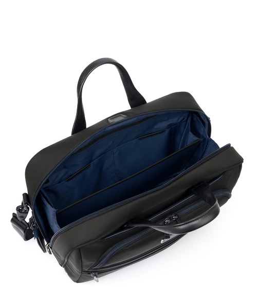 TUMI(トゥミ)の「TUMI ALPHA (アルファ) インターナショナル・オーガナイザー・ブリーフ(A4/PC15インチまで対応)(ビジネスバッグ・メンズ・ブラック×ブルー・FREE)」の3枚目の写真