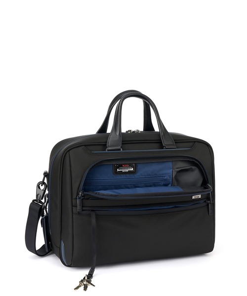 TUMI(トゥミ)の「TUMI ALPHA (アルファ) インターナショナル・オーガナイザー・ブリーフ(A4/PC15インチまで対応)(ビジネスバッグ・メンズ・ブラック×ブルー・FREE)」の4枚目の写真