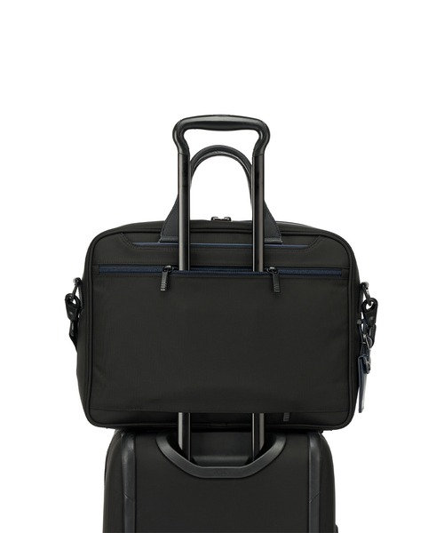 TUMI(トゥミ)の「TUMI ALPHA (アルファ) インターナショナル・オーガナイザー・ブリーフ(A4/PC15インチまで対応)(ビジネスバッグ・メンズ・ブラック×ブルー・FREE)」の5枚目の写真