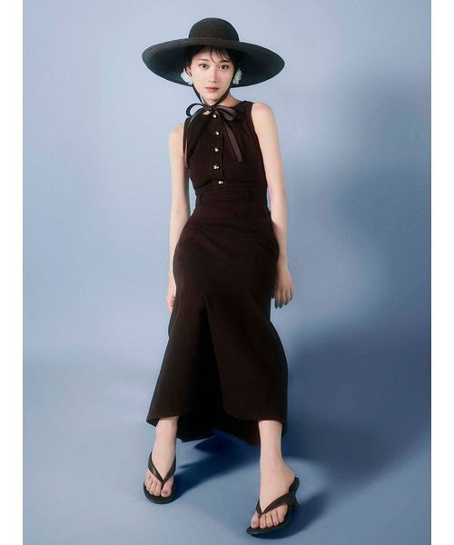 SNIDEL(スナイデル)の「ワイドブリムブレードハット(ハット・レディース・ブラウン/キャメル・F)」の22枚目の写真