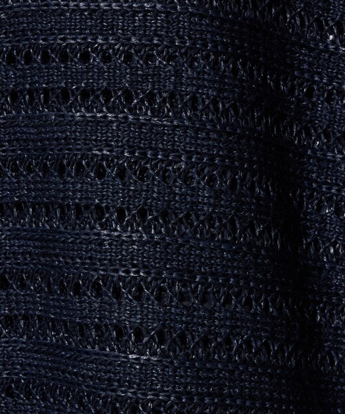 UNITED ARROWS(ユナイテッドアローズ)の「アイレット バイカラー ニット(ニット/セーター・レディース・ネイビー/オフホワイト・FREE)」の15枚目の写真