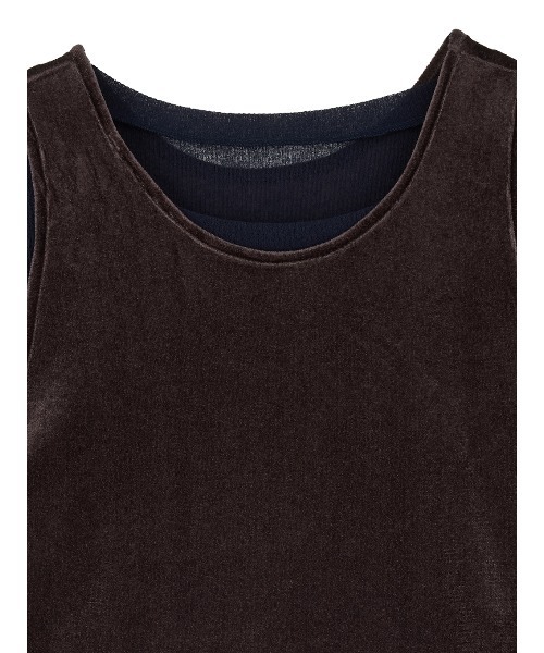 Ameri(アメリ)の「MEDI SHEER VELOUR SET TOP(Tシャツ/カットソー・レディース・アイボリー/ピンク/ブラウン・FREE)」の21枚目の写真