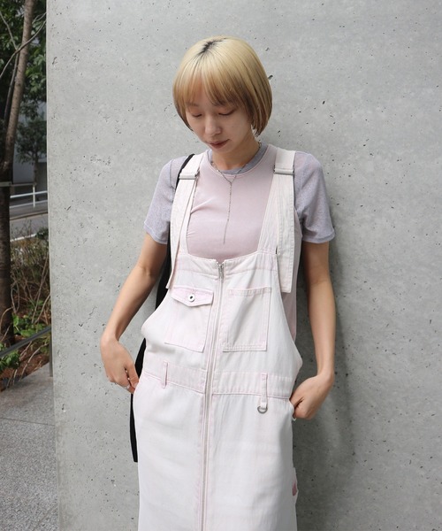 Ameri(アメリ)の「MEDI SHEER VELOUR SET TOP(Tシャツ/カットソー・レディース・アイボリー/ピンク/ブラウン・FREE)」の16枚目の写真