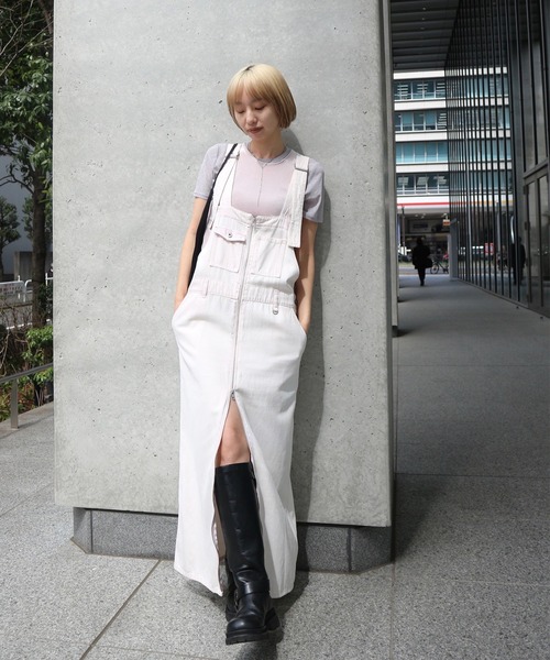 Ameri(アメリ)の「MEDI SHEER VELOUR SET TOP(Tシャツ/カットソー・レディース・アイボリー/ピンク/ブラウン・FREE)」の17枚目の写真