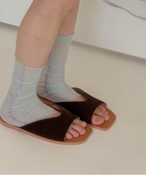 Vipoa(ヴィポア)の「SHEER LEG WARMER(レッグウォーマー・レディース・ホワイト/パープル/ブルー/グリーン/ピンク・FREE)」の12枚目の写真