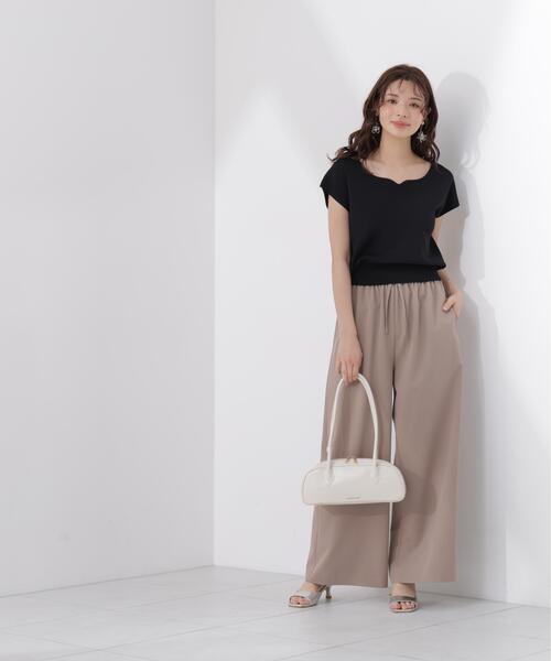 PROPORTION BODY DRESSING(プロポーションボディドレッシング)の「<ウォッシャブル/UVカット/接触冷感>総針ハートカットフレンチスリーブニット / 1216270600(ニット/セーター・レディース・ホワイト/レッド/グレー/ブルー/ブラック・FREE)」の9枚目の写真