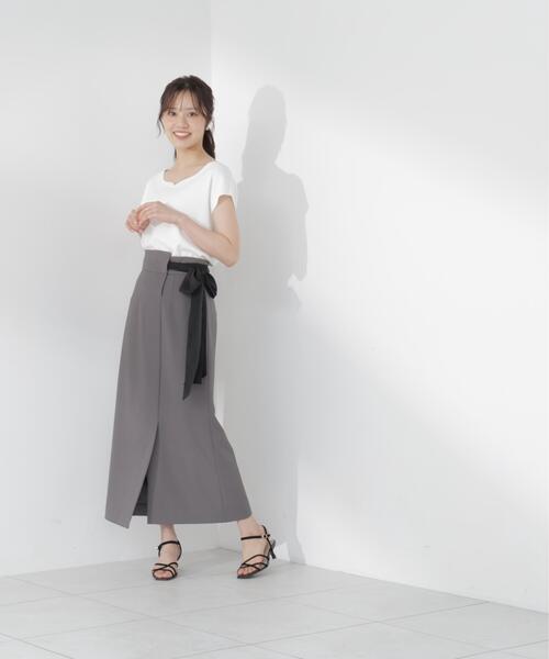 PROPORTION BODY DRESSING(プロポーションボディドレッシング)の「<ウォッシャブル/UVカット/接触冷感>総針ハートカットフレンチスリーブニット / 1216270600(ニット/セーター・レディース・ホワイト/レッド/グレー/ブルー/ブラック・FREE)」の19枚目の写真