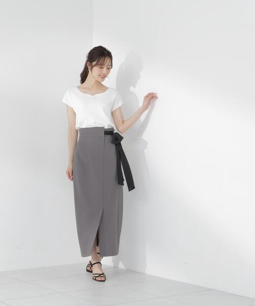 PROPORTION BODY DRESSING(プロポーションボディドレッシング)の「<ウォッシャブル/UVカット/接触冷感>総針ハートカットフレンチスリーブニット / 1216270600(ニット/セーター・レディース・ホワイト/レッド/グレー/ブルー/ブラック・FREE)」の20枚目の写真