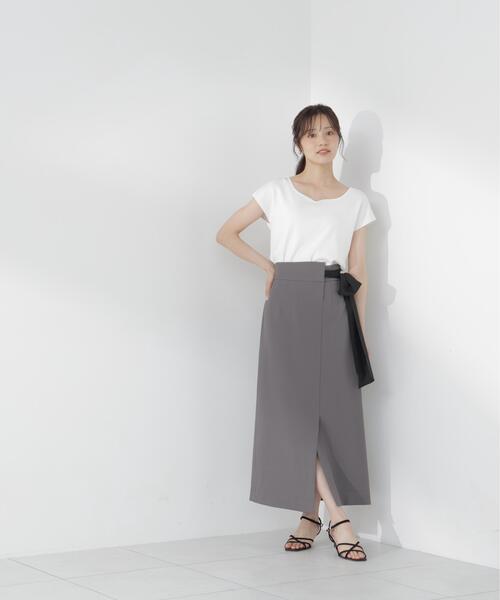 PROPORTION BODY DRESSING(プロポーションボディドレッシング)の「<ウォッシャブル/UVカット/接触冷感>総針ハートカットフレンチスリーブニット / 1216270600(ニット/セーター・レディース・ホワイト/レッド/グレー/ブルー/ブラック・FREE)」の21枚目の写真