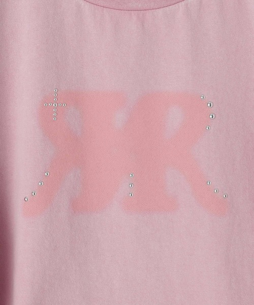 repipi armario(レピピ アルマリオ)の「twinRサイドシャーリングTシャツ(Tシャツ/カットソー・キッズ・オフホワイト/ブルー/ブラック/ピンク/レッド・SMALL/MEDIUM/LARGE)」の6枚目の写真