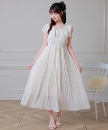 Anely（アネリー）の「Anely ラッフル フリル プリーツ ロング ワンピース（ワンピース）」