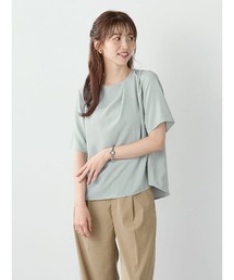 【接触冷感/ウォッシャブル】アシメデザイン デシンブラウス