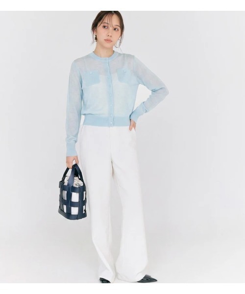 BLUE×PALANG（ブルーパラン）の「SHEER POCKET CARDIGAN（カーディガン/ボレロ・レディース・ライトブルー/スカイブルー/ロイヤルブルー/ネイビー・FREE）」の19枚目の写真