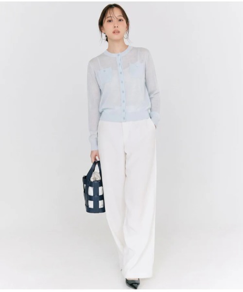 BLUE×PALANG（ブルーパラン）の「SHEER POCKET CARDIGAN（カーディガン/ボレロ・レディース・ライトブルー/スカイブルー/ロイヤルブルー/ネイビー・FREE）」の20枚目の写真