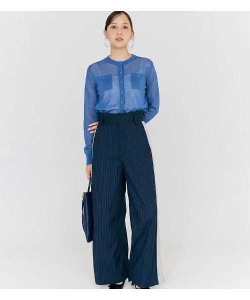 BLUE×PALANG（ブルーパラン）の「SHEER POCKET CARDIGAN（カーディガン/ボレロ・レディース・ライトブルー/スカイブルー/ロイヤルブルー/ネイビー・FREE）」の9枚目の写真