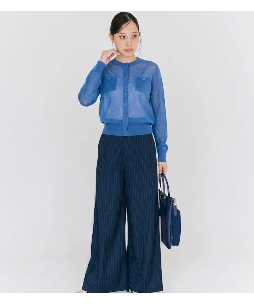 BLUE×PALANG（ブルーパラン）の「SHEER POCKET CARDIGAN（カーディガン/ボレロ・レディース・ライトブルー/スカイブルー/ロイヤルブルー/ネイビー・FREE）」の10枚目の写真