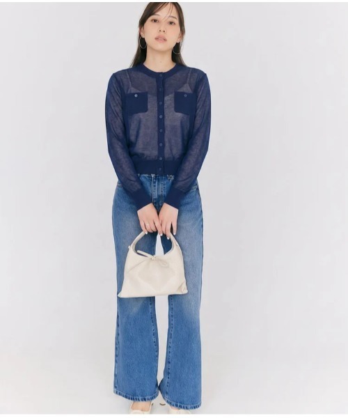 BLUE×PALANG（ブルーパラン）の「SHEER POCKET CARDIGAN（カーディガン/ボレロ・レディース・ライトブルー/スカイブルー/ロイヤルブルー/ネイビー・FREE）」の13枚目の写真